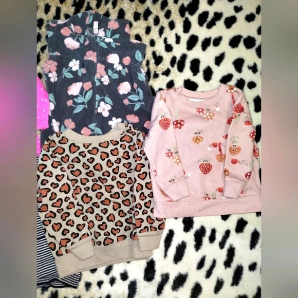 Sweatshirt Jacket Sweater Bundle in Baby Girls size 6-12 Months Cozy Warm Casual - Picture 4 of 5